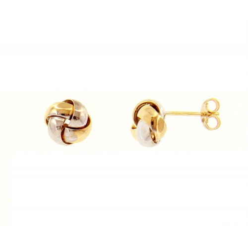 Damen-Ohrringe aus 9-karätigem Gelb- und Weißgold GL-SON229036