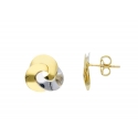 Damen-Ohrringe aus 9-karätigem Gelb- und Weißgold GL-SON253728