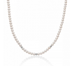 Miluna Women&#39;s Necklace Pearls PCL6317