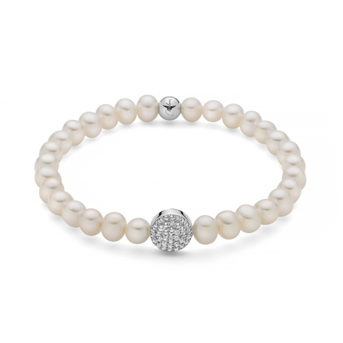Miluna Women&#39;s Bracelet Pearls PBR3500-TPZ