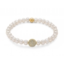 Miluna Women&#39;s Bracelet Pearls PBR3500G-TPZ