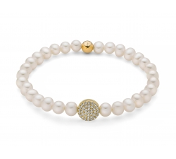 Miluna Women&#39;s Bracelet Pearls PBR3500G-TPZ