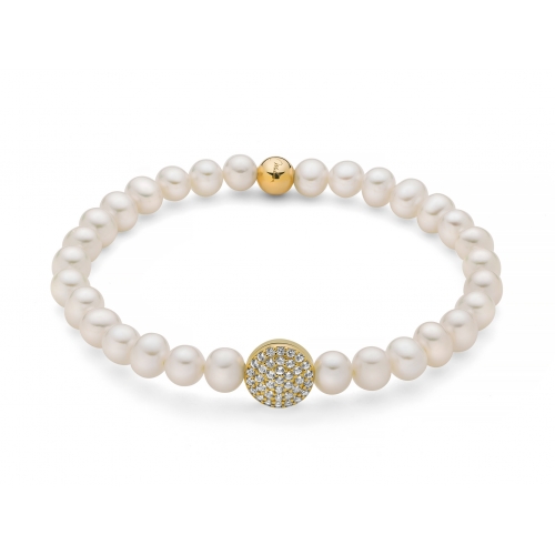 Miluna Women&#39;s Bracelet Pearls PBR3500G-TPZ