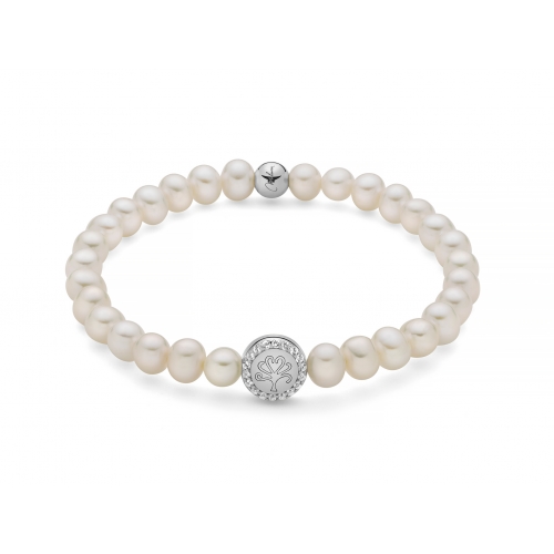 Miluna Women&#39;s Bracelet Pearls PBR3504-TPZ