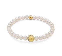 Miluna Damenarmband Perlen PBR3504G-TPZ