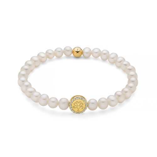 Miluna Women&#39;s Bracelet Pearls PBR3504G-TPZ