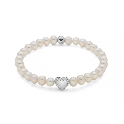 Miluna Women&#39;s Bracelet Pearls PBR3505-TPZ