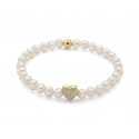 Miluna Women&#39;s Bracelet Pearls PBR3506G-TPZ