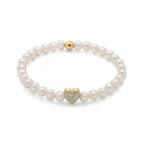 Miluna Women&#39;s Bracelet Pearls PBR3506G-TPZ