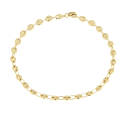 9 KT Yellow Gold Men&#39;s Bracelet GL-SON9VMC010GG21