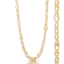 Yellow and White Gold Men's Necklace 803321712131