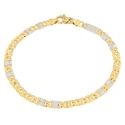 Bracciale Uomo Oro Giallo Bianco GL101379