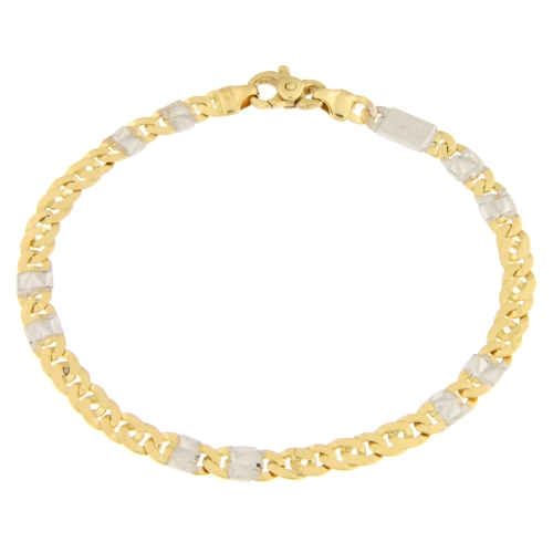 White Yellow Gold Men&#39;s Bracelet GL101379