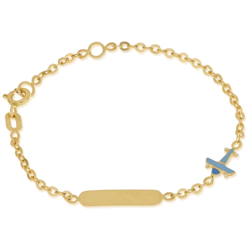 Yellow gold children&#39;s bracelet 803321721756