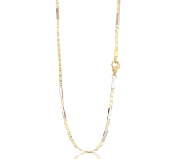 Yellow and White Gold Men's Necklace 803321735555
