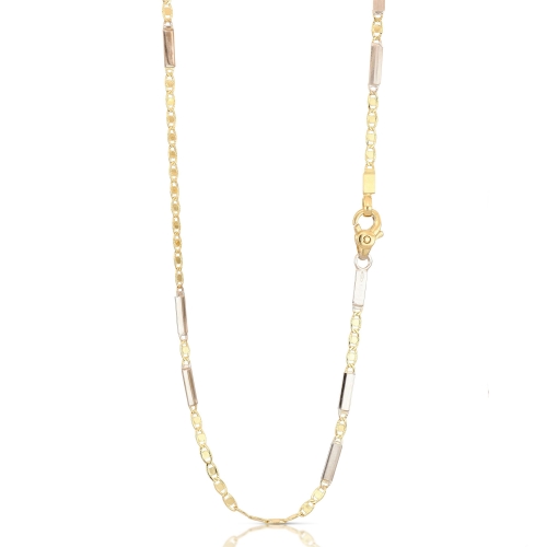 Yellow and White Gold Men's Necklace 803321735555