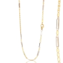 Yellow and White Gold Men's Necklace 803321735555