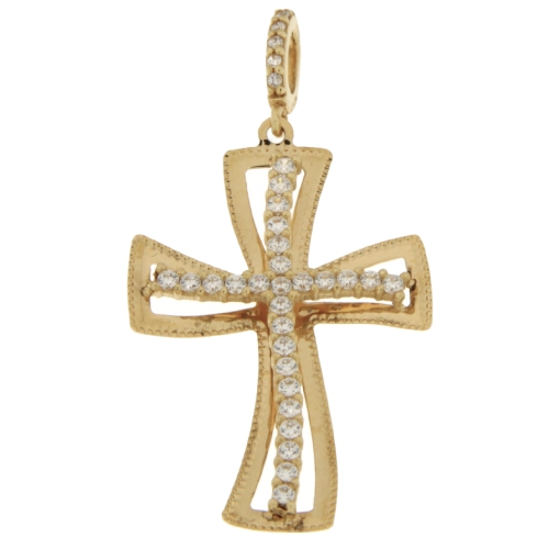 Yellow Gold Cross Pendant GL101383