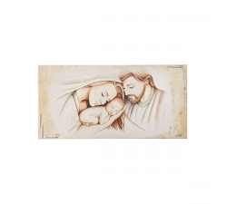 Pannello Sacra Famiglia Acca Argenti QS.636 CM 50X100