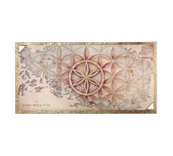 Pannello in legno Il Fiore della Vita Acca Argenti QD.140 cm 40x80