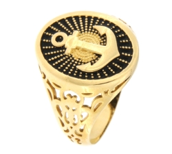 Men&#39;s Yellow Gold Ring GL101389