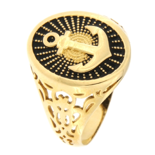 Men&#39;s Yellow Gold Ring GL101389