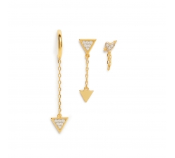 Valentina Ferragni Studio Sofia Gold Earrings DVF-OR-PE10