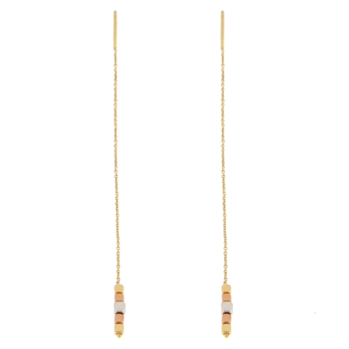 Orecchini Donna Oro Bianco Giallo Rosa GL101393