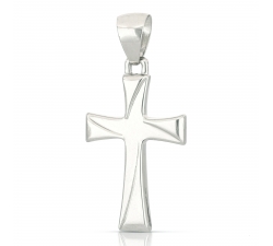 White Gold Cross Pendant GL101395