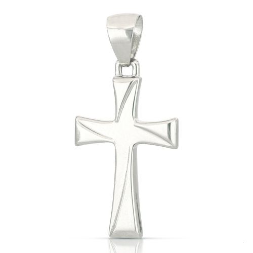 White Gold Cross Pendant GL101395