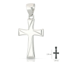 White Gold Cross Pendant GL101395