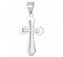 White Gold Cross Pendant GL101399