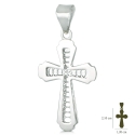 White Gold Cross Pendant GL101399