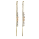 Damenohrringe Weiß Gelb Roségold GL101403