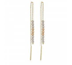 Damenohrringe Weiß Gelb Roségold GL101403