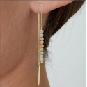 Women&#39;s Earrings White Yellow Pink Gold GL101403
