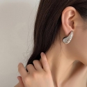 Women&#39;s Teardrop Earrings in Silver Color GLM100S