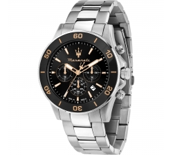 Maserati Competizione Orologio Uomo Cronografo | Acciaio Quadrante Verde Vetro Minerale 43mm | R8873600004