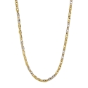 Collana Uomo Oro Giallo Bianco GL101411