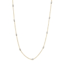 White Yellow Gold Women&#39;s Necklace GL101412