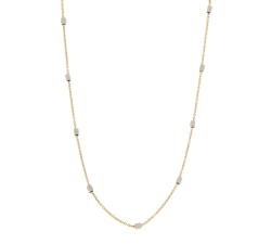 White Yellow Gold Women&#39;s Necklace GL101412