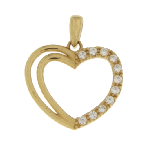 Yellow Gold Heart Pendant GL101417