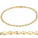 Men's Bracelet in Yellow and White Gold 803321718185