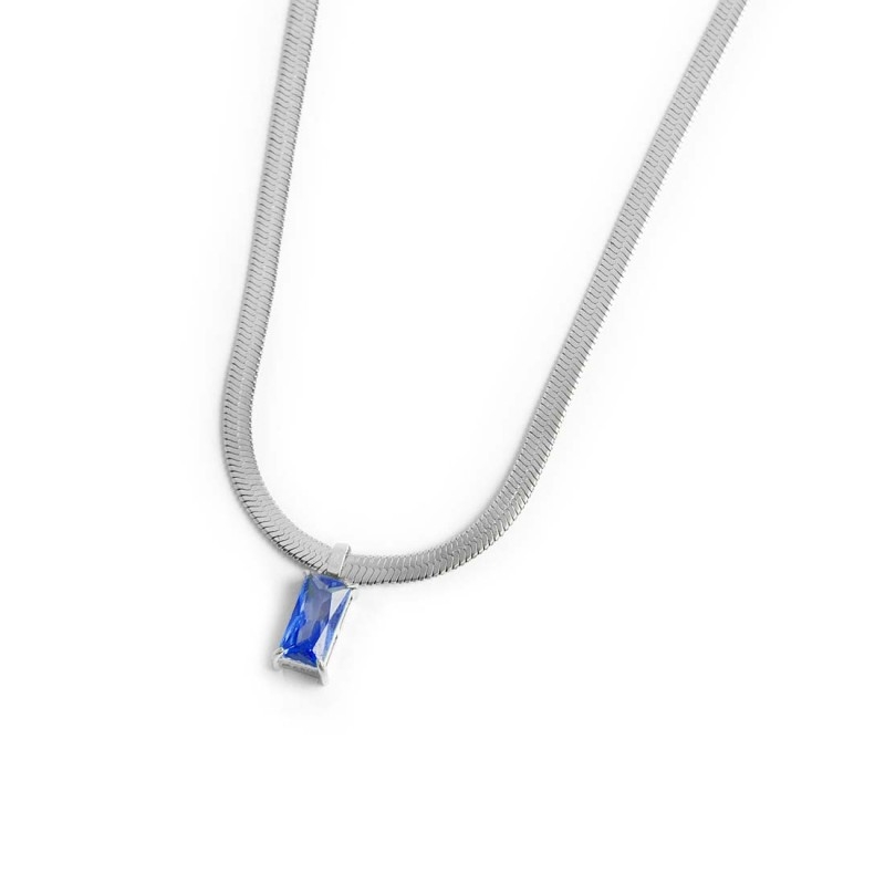 Collana Donna Marlù Sparkles In Acciaio Silver Con Zircone Bianco – Regolabile