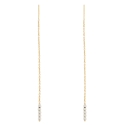 Women&#39;s Earrings in White and Yellow Gold GL101424