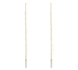 Orecchini Donna Oro Bianco Giallo GL101424