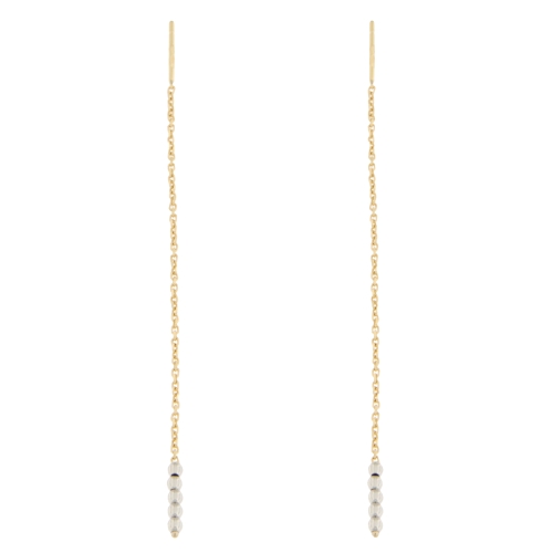 Women&#39;s Earrings in White and Yellow Gold GL101424