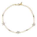 Bracciale Donna Oro Giallo Bianco GL101429