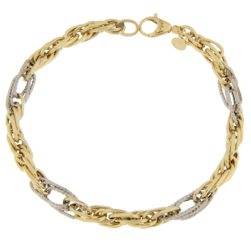 Bracciale Donna Oro Giallo Bianco GL101433