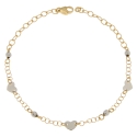 White Yellow Gold Women&#39;s Bracelet GL101438